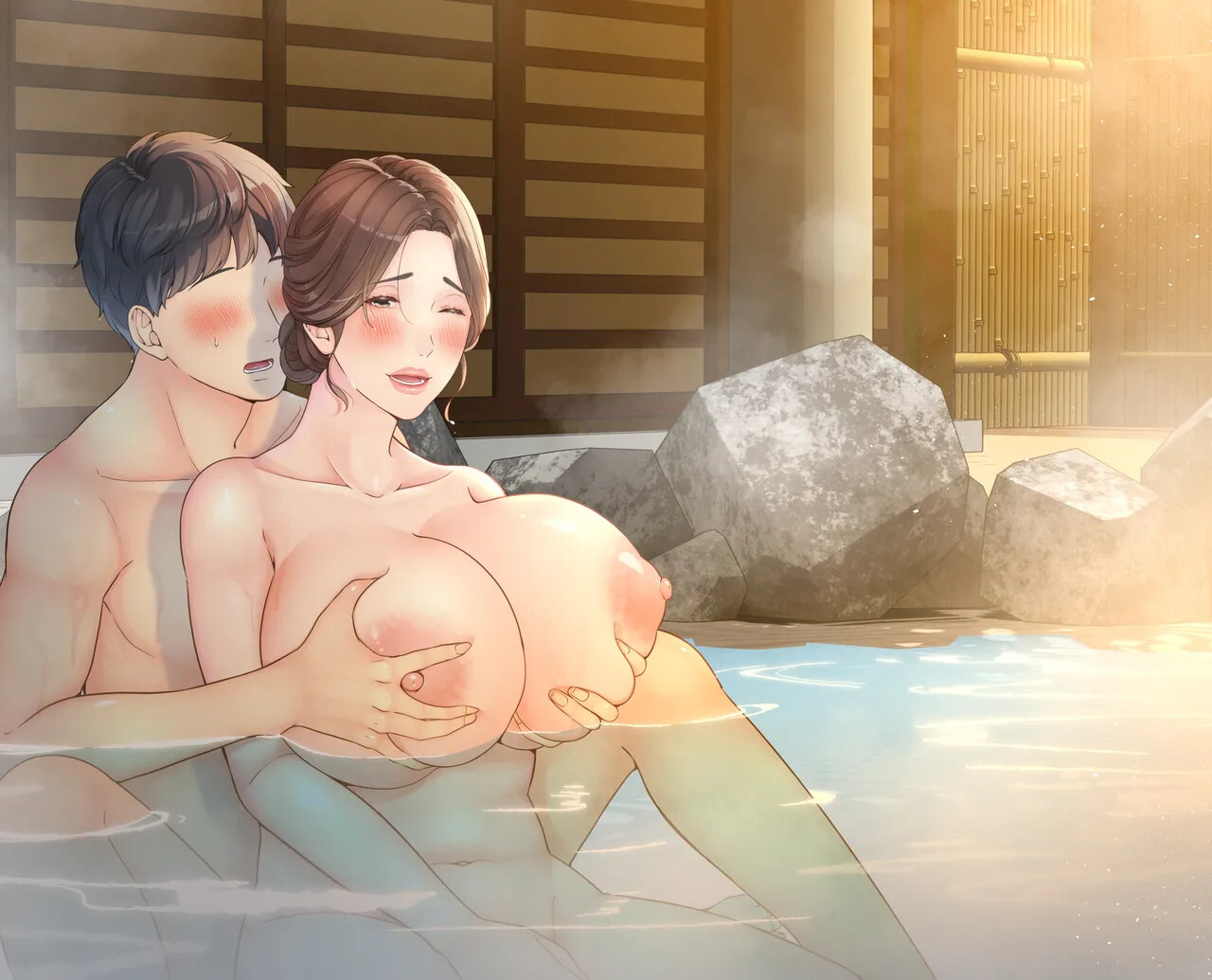 Hentai Manga Comic-A Normal Mother Goes on a Sweet Affair Trip With a Boy the Same Age as Her Son-Read-76